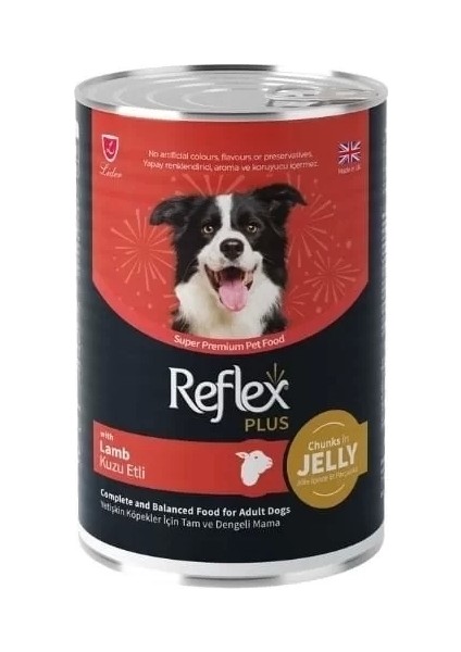 Reflex Plus Jöle Içinde Kuzu Etli Yetişkin Konserve Köpek Maması 400 gr