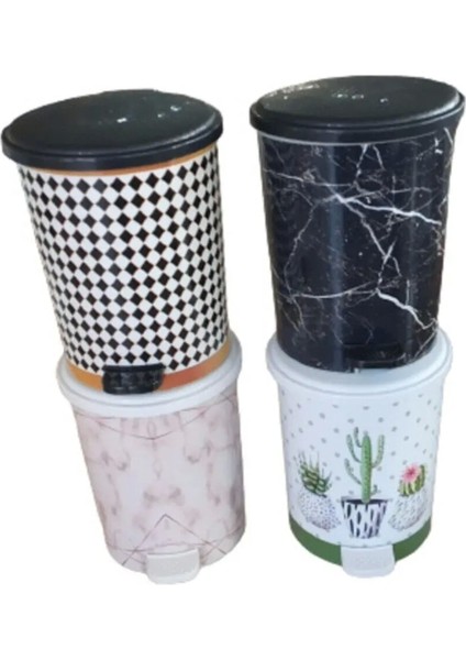 2 No 8 Lt Basmalı Çöp Kovası ROYALEKS-MRD152