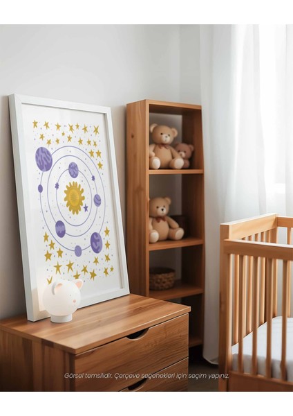 Güneş Sistemi - Çocuk Odası Için Eğitici Modern Poster fırsatları