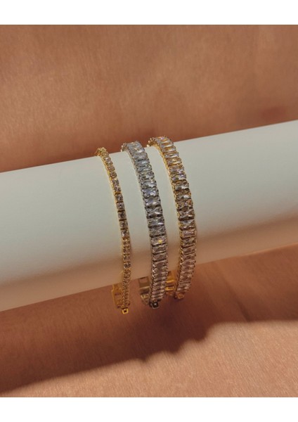 Ince Su Yolu Bileklik Gold/altın Renk Çelik Kaplama fırsatları