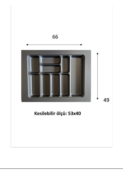 66X49 Eco Lüks Modüler Kaşıklık ROYALEKS-20356