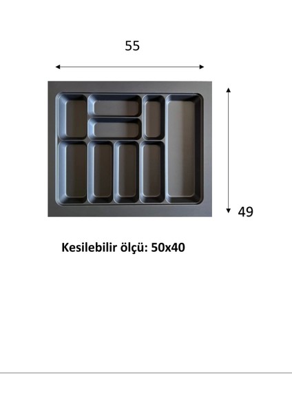 55X49 Eco Lüks Modüler Kaşıklık ROYALEKS-20354