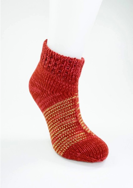 2 Çift El Örgüsü Kışlık Şık Kadın Yün Patik Set 15 fırsatları