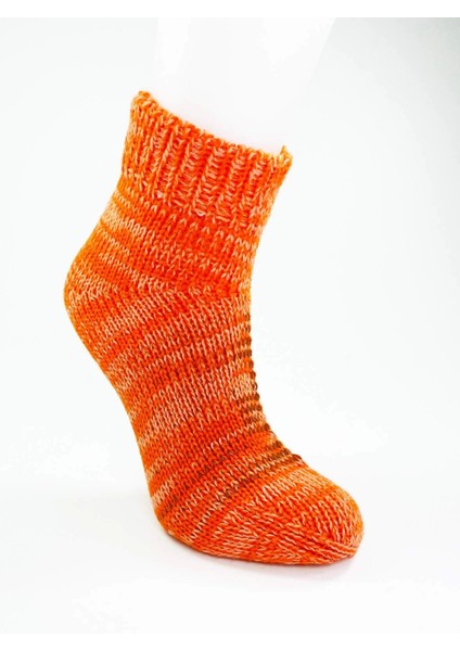 El Örgüsü Kışlık Şık Kadın Yün Patik D14