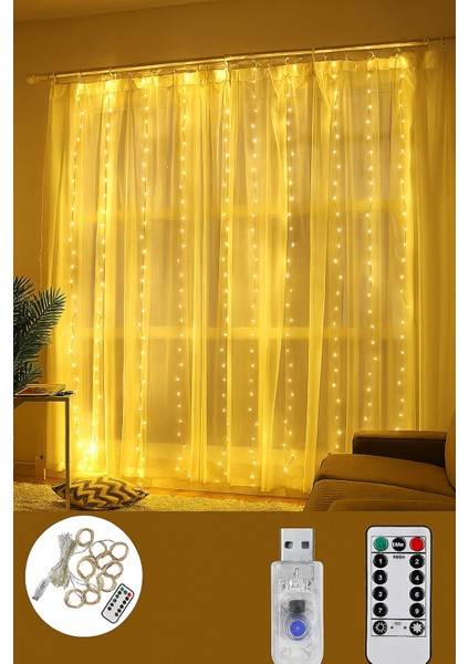 Su Geçirmez 300 LED Dize Işıklar, Uzak Kumanda, Zaman Ayarlı, Parti ve Ev Dekoru