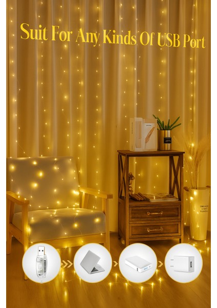 Su Geçirmez 300 LED Dize Işıklar, Uzak Kumanda, Zaman Ayarlı, Parti ve Ev Dekoru modelleri