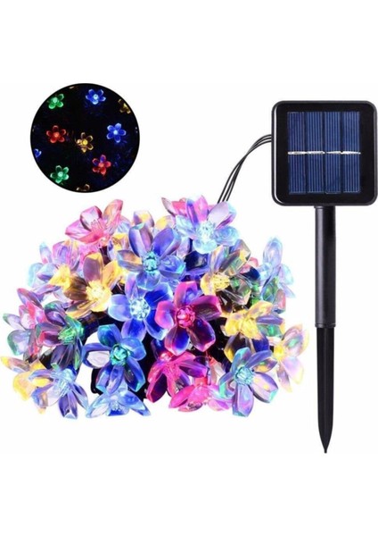 8 Modlu Solar LED Çiçekli Rgb Bahçe Aydınlatması, Güneş Enerjili Dekorasyon