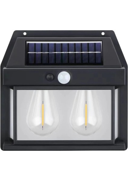2024 Model Siyah Suya Dayanıklı Hareket Sensörlü Güneş Enerjili Dış Mekan Lambası indirimleri