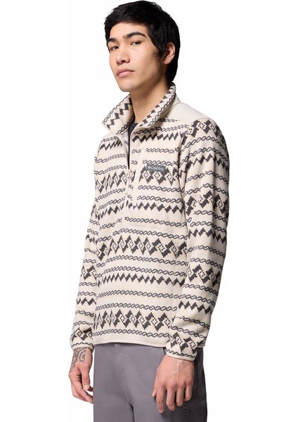 Sweater Weather Printed Yarım Fermuarlı Iı Erkek Polar Üst fiyatları