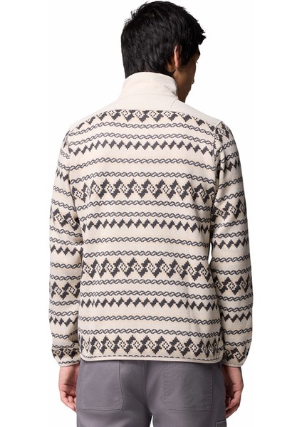 Sweater Weather Printed Yarım Fermuarlı Iı Erkek Polar Üst modelleri