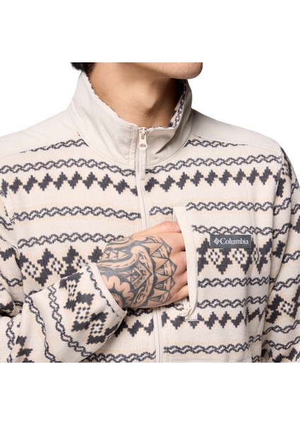 Sweater Weather Printed Yarım Fermuarlı Iı Erkek Polar Üst fırsatları