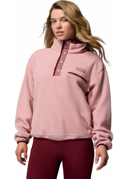 Helvetia Iı Cropped Half Snap Kadın Polar Üst