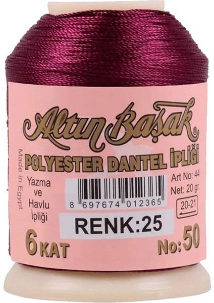 Altınbaşak Oya ve Dantel Ipi 20 gr - Royaleks - No: 025