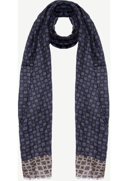 Geometrik Desenli Yün Şal