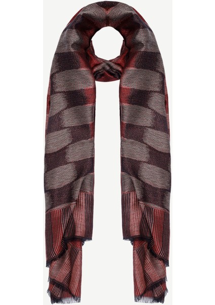 Geometrik Desenli Yün Şal