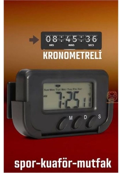 Çok Amaçlı Dijital Kronometre Saat, Spor ve Mutfak Için Uygun