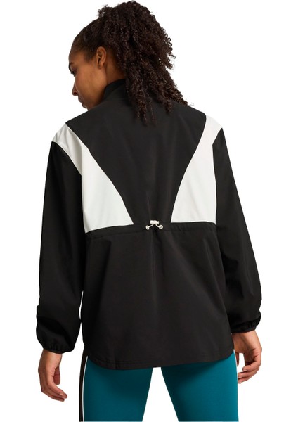 Training Woven - Long Kadın Siyah Koşu Ceketi