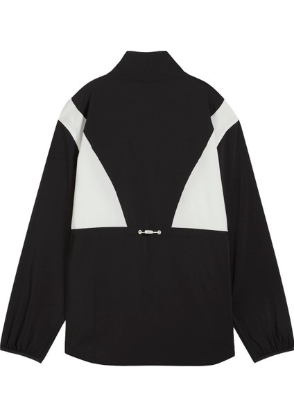 Training Woven - Long Kadın Siyah Koşu Ceketi