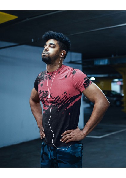 Desenli Antrenman ve Spor Forması, Halı Saha Forması, Nefes Alan Tişört, Yüksek Kalite Gym Tshirt