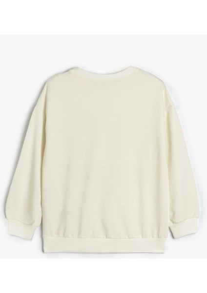 Sweatshirt Anime Baskılı Uzun Kollu Bisiklet Yaka Pamuklu fiyatları