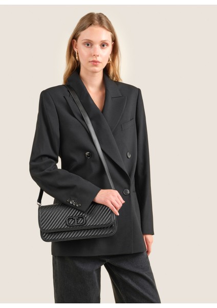 Siyah Kadın Omuz Çantası 25FW318N fiyatları