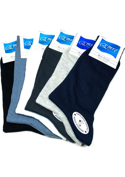 Penye Yazlık Erkek Çorap Burun Dikişsiz Takviyeli Topuk ve Burun 6 Çift fırsatları