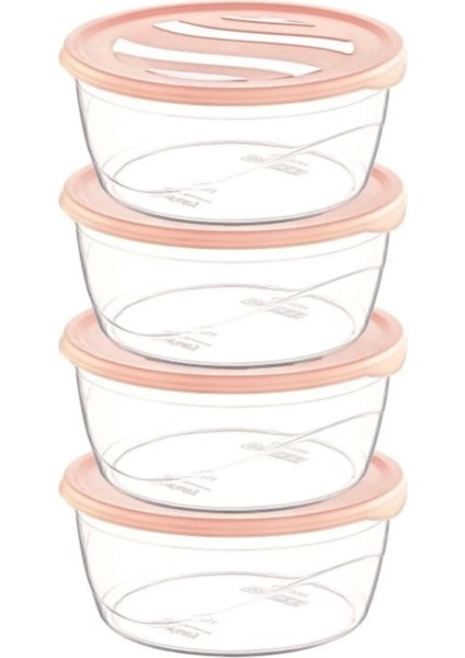 Krizma Yuvarlak Saklama Kabı 4 Lü No:1 ROYALEKS-ÇNK2153