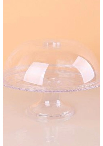 Ayaklı Kek Fanusu Şeffaf Füme ROYALEKS-82932