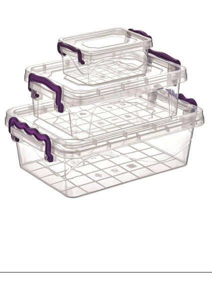 3'lü Viyola Mini Dikdörtgen Saklama Kabı ROYALEKS-ÇNK2076