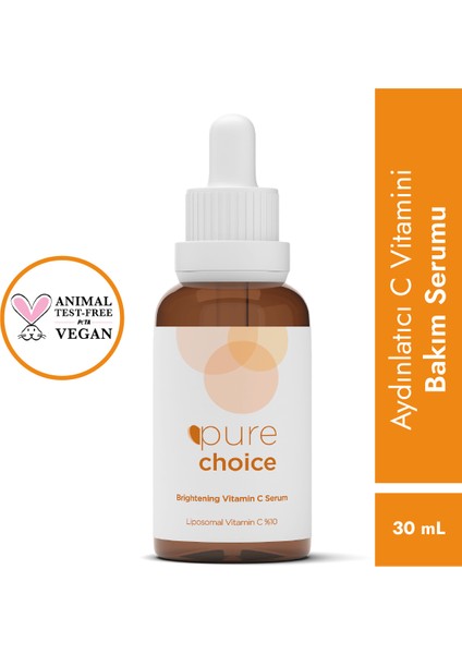 Aydınlatıcı C Vitamini Serumu 30 ML (Liposomal Vitamin C%10 + Niacinamide %10)