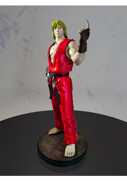 Ken Masters Jada Street Fighter Iı Ken Figürü-Alevli Dövüş Ustası Premium Collectibles Figure modelleri