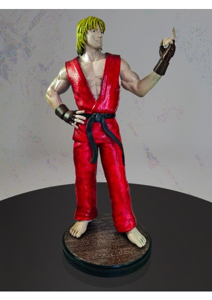 Ken Masters Jada Street Fighter Iı Ken Figürü-Alevli Dövüş Ustası Premium Collectibles Figure fırsatları