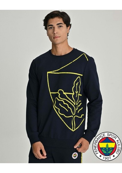 S.k. 25/26 Sezon Tribün All Over Baskı Logolu Erkek Sweatshirt