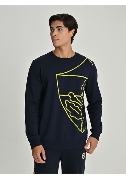 S.k. 25/26 Sezon Tribün All Over Baskı Logolu Erkek Sweatshirt fiyatları