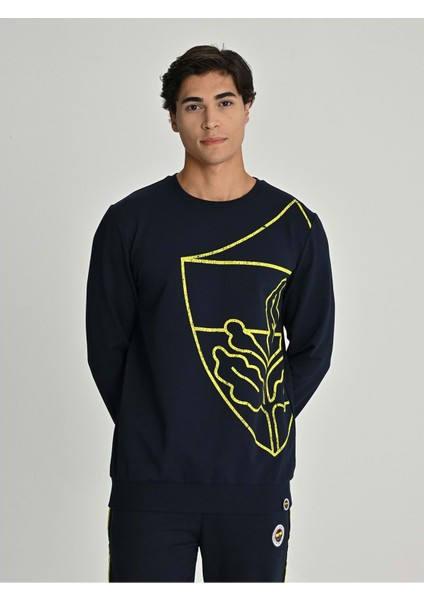 S.k. 25/26 Sezon Tribün All Over Baskı Logolu Erkek Sweatshirt modelleri