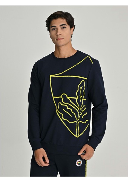 S.k. 25/26 Sezon Tribün All Over Baskı Logolu Erkek Sweatshirt fırsatları