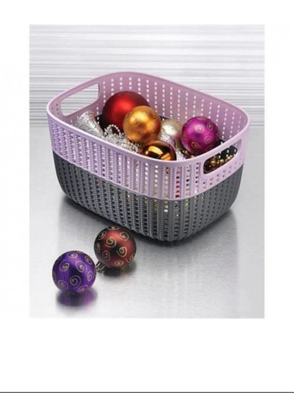 Örgü Desen Sepet 3 Lt Çift Renkstok ROYALEKS-G649