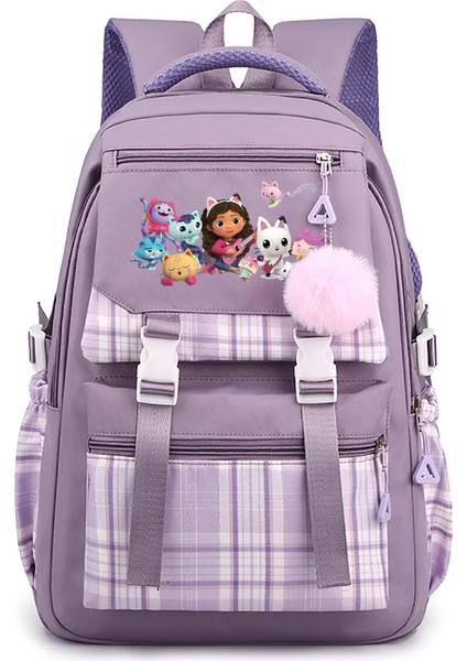 Gabby çevresel baskılı büyük kapasiteli öğrenci sırt çantası (Yurt Dışından)