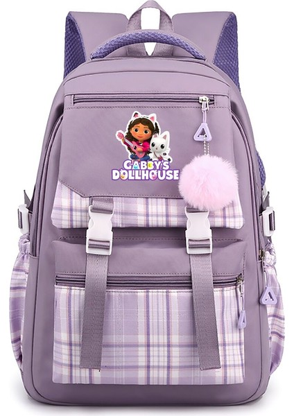 Gabby çevresel baskılı büyük kapasiteli öğrenci sırt çantası (Yurt Dışından)