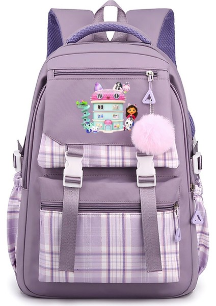 Gabby çevresel baskılı büyük kapasiteli öğrenci sırt çantası (Yurt Dışından)