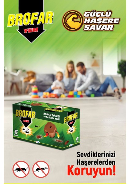 Hamam Böceği ve Karınca Yemi Tabletleri - 6 Adet, Uzun Süreli Koruma ve Etkili Mücadele Sağlar fiyatları