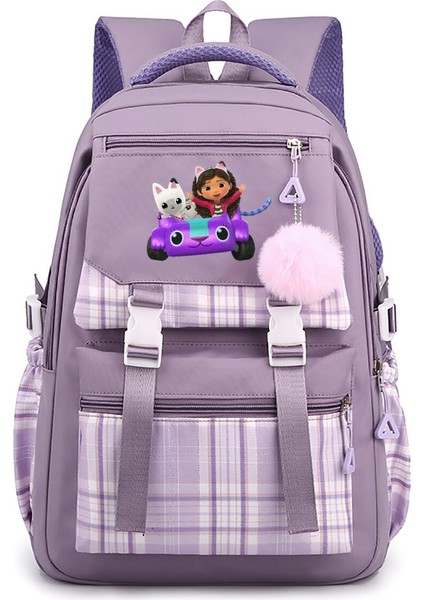 Gabby Çevresel Baskılı Büyük Kapasiteli Öğrenci Sırt Çantası (Yurt Dışından)