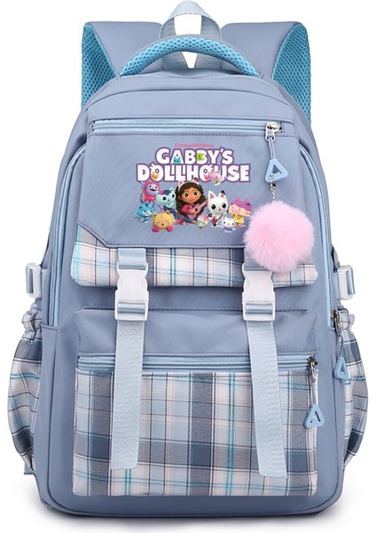 Gabby Çevresel Baskılı Büyük Kapasiteli Öğrenci Sırt Çantası (Yurt Dışından)