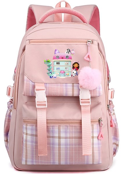 Gabby Çevresel Baskılı Büyük Kapasiteli Öğrenci Sırt Çantası (Yurt Dışından)