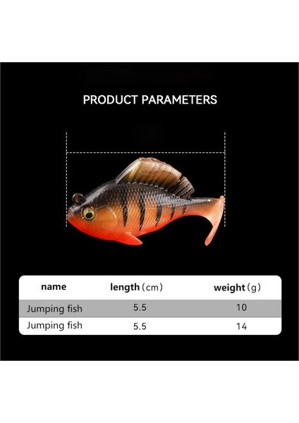 Balıkçılık Kutuda 5 Parça 10G/14G Balıkçılık Yumuşak Yem Zıplayan Balık Ikinci Nesil Paketi Kurşun Balık Yumuşak Balıkçılık Pike Shad Levrek Için (Yurt Dışından) indirimleri