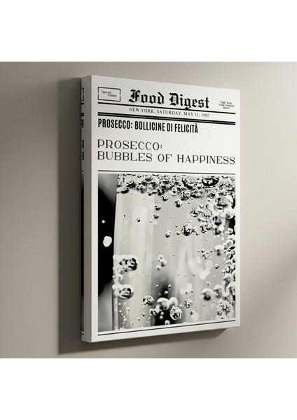 Prosecco Kabarcıkları Mutluluk Tablosu