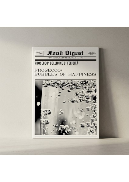 Prosecco Kabarcıkları Mutluluk Tablosu fiyatları