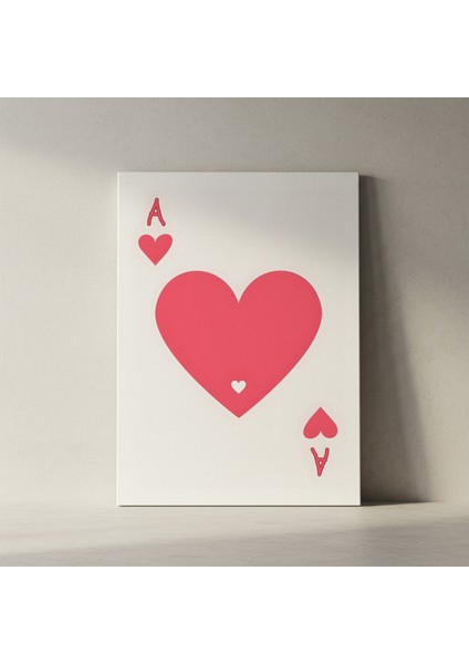 Minimalist Pembe Kalp Ası Tablosu fiyatları