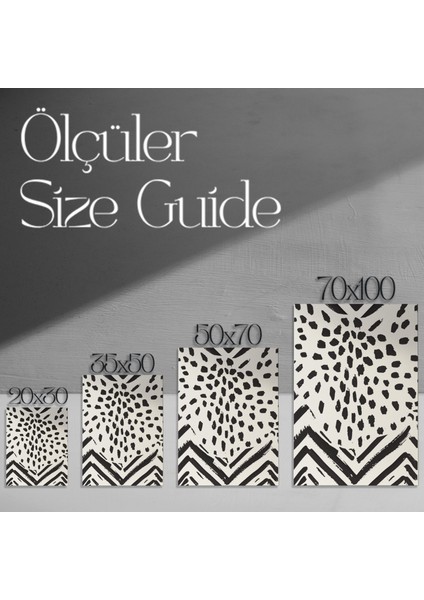 Soyut Siyah Beyaz Zigzag ve Nokta Desenli Modern Sanat Tablosu modelleri