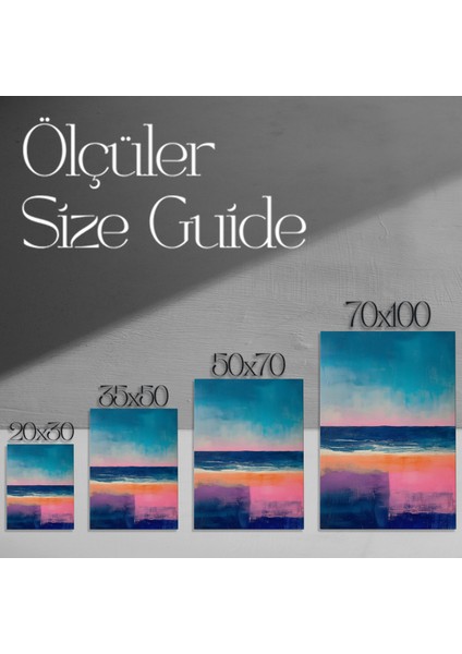 Soyut Manzara Yağlı Boya Tablosu modelleri